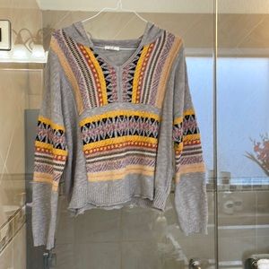 Hooded cotton sweater size small, a little oversized fit worn once